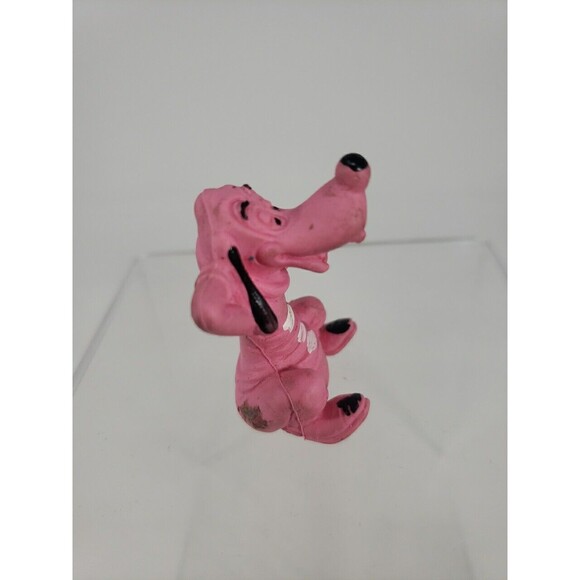 Walt Disney Productions Goofy Pink Rubber Figure 1960s Rare Uncommon Vintage - Picture 4 of 16